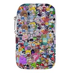 Assorted Cartoon Characters Doodle  Style Heroes Waist Pouch (small)