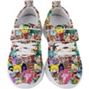 Assorted Cartoon Characters Doodle  Style Heroes Kids  Velcro Strap Shoes View1