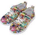 Assorted Cartoon Characters Doodle  Style Heroes Kids  Velcro Strap Shoes View2