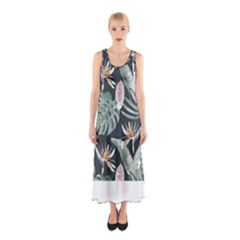 Tropical T- Shirt Tropical Garden Floricorous T- Shirt Sleeveless Maxi Dress by maxcute