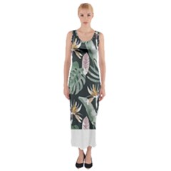 Tropical T- Shirt Tropical Garden Floricorous T- Shirt Fitted Maxi Dress by maxcute