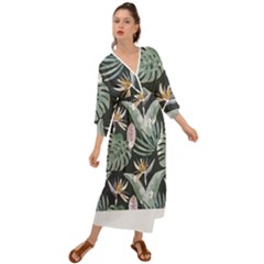 Tropical T- Shirt Tropical Garden Floricorous T- Shirt Grecian Style  Maxi Dress by maxcute