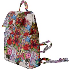 Romantic Cotton Pattern Wallpaper Texture Design Art Buckle Everyday Backpack