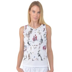 Tropical T- Shirt Tropical Garden Garden T- Shirt Women s Basketball Tank Top