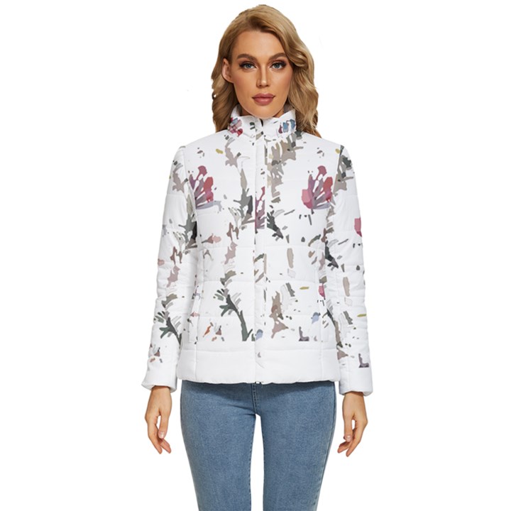 Tropical T- Shirt Tropical Garden Garden T- Shirt Women s Puffer Bubble Jacket Coat