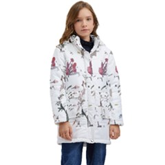 Tropical T- Shirt Tropical Garden Garden T- Shirt Kid s Hooded Longline Puffer Jacket