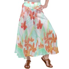 Tropical T- Shirt Tropical Garden Pluriflor T- Shirt Satin Palazzo Pants by maxcute