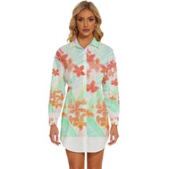 Tropical T- Shirt Tropical Garden Pluriflor T- Shirt Womens Long Sleeve Shirt Dress