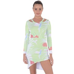 Tropical T- Shirt Tropical Gorgeous Deforest T- Shirt Asymmetric Cut-out Shift Dress by maxcute