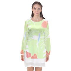 Tropical T- Shirt Tropical Gorgeous Deforest T- Shirt Long Sleeve Chiffon Shift Dress  by maxcute