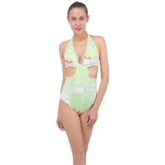 Tropical T- Shirt Tropical Gorgeous Deforest T- Shirt Halter Front Plunge Swimsuit by maxcute