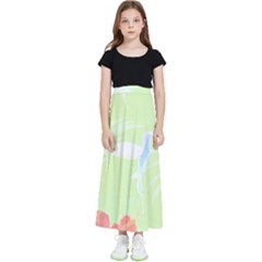 Tropical T- Shirt Tropical Gorgeous Deforest T- Shirt Kids  Flared Maxi Skirt by maxcute