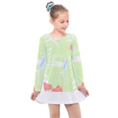 Tropical T- Shirt Tropical Gorgeous Deforest T- Shirt Kids  Long Sleeve Dress by maxcute