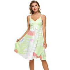 Tropical T- Shirt Tropical Gorgeous Deforest T- Shirt Sleeveless Tie Front Chiffon Dress by maxcute