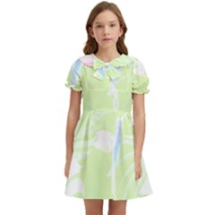 Tropical T- Shirt Tropical Gorgeous Deforest T- Shirt Kids  Bow Tie Puff Sleeve Dress by maxcute