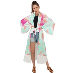 Tropical T- Shirt Tropical Gorgeous Floristic T- Shirt Maxi Kimono by maxcute