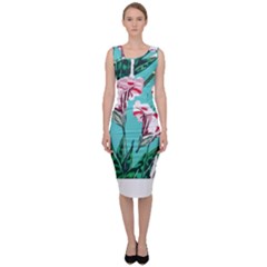 Tropical T- Shirt Tropical Gorgeous Oppositiflor T- Shirt Sleeveless Pencil Dress by maxcute