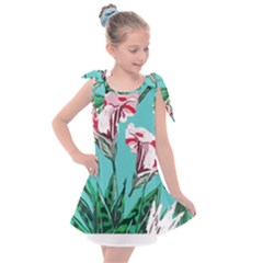 Tropical T- Shirt Tropical Gorgeous Oppositiflor T- Shirt Kids  Tie Up Tunic Dress by maxcute