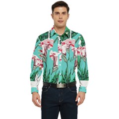 Tropical T- Shirt Tropical Gorgeous Oppositiflor T- Shirt Men s Long Sleeve Pocket Shirt  by maxcute