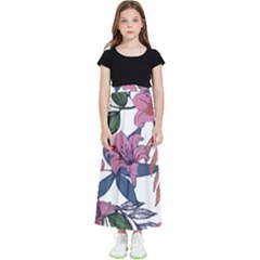 Tropical T- Shirt Tropical Gorgeous Palmatifloro T- Shirt Kids  Flared Maxi Skirt by maxcute