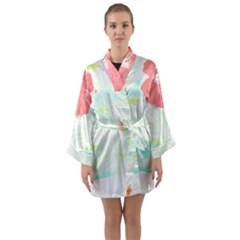 Tropical T- Shirt Tropical Gorgeous Tubifloras T- Shirt Long Sleeve Satin Kimono by maxcute