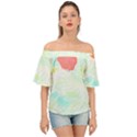 Tropical T- Shirt Tropical Gorgeous Tubifloras T- Shirt Off Shoulder Short Sleeve Top View1