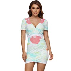 Tropical T- Shirt Tropical Gorgeous Tubifloras T- Shirt Low Cut Cap Sleeve Mini Dress by maxcute