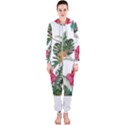 Tropical T- Shirt Tropical Graceful Anomaliflor T- Shirt Hooded Jumpsuit (Ladies) View1