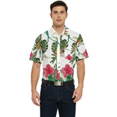 Tropical T- Shirt Tropical Graceful Anomaliflor T- Shirt Men s Short Sleeve Pocket Shirt  by maxcute