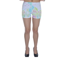 Tropical T- Shirt Tropical Graceful Blossoming T- Shirt Skinny Shorts by maxcute