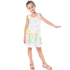 Tropical T- Shirt Tropical Graceful Blossoming T- Shirt Kids  Sleeveless Dress by maxcute