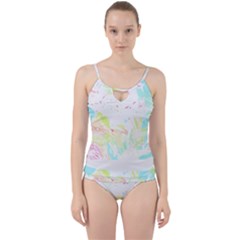 Tropical T- Shirt Tropical Graceful Blossoming T- Shirt Cut Out Top Tankini Set by maxcute