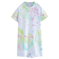 Tropical T- Shirt Tropical Graceful Blossoming T- Shirt Kids  Boyleg Half Suit Swimwear by maxcute