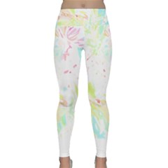 Tropical T- Shirt Tropical Graceful Blossoming T- Shirt Lightweight Velour Classic Yoga Leggings by maxcute