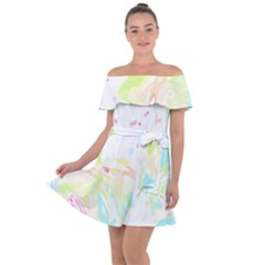 Tropical T- Shirt Tropical Graceful Blossoming T- Shirt Off Shoulder Velour Dress by maxcute