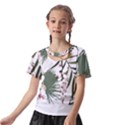 Tropical T- Shirt Tropical Graceful Cauliflory T- Shirt Kids  Front Cut Tee View2