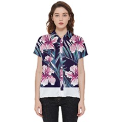 Tropical T- Shirt Tropical Graceful Flower T- Shirt Short Sleeve Pocket Shirt by maxcute