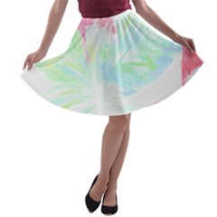 Tropical T- Shirt Tropical Graceful Forestry T- Shirt A-line Skater Skirt by maxcute