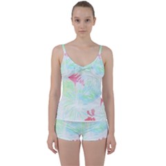 Tropical T- Shirt Tropical Graceful Forestry T- Shirt Tie Front Two Piece Tankini by maxcute