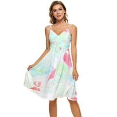 Tropical T- Shirt Tropical Graceful Forestry T- Shirt Sleeveless Tie Front Chiffon Dress by maxcute