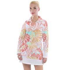 Tropical T- Shirt Tropical Graceful Globifloro T- Shirt Women s Long Sleeve Casual Dress by maxcute