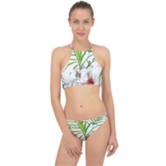 Tropical T- Shirt Tropical Handsome Preforation T- Shirt Racer Front Bikini Set by maxcute