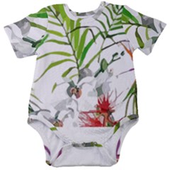 Tropical T- Shirt Tropical Handsome Preforation T- Shirt Baby Short Sleeve Bodysuit by maxcute