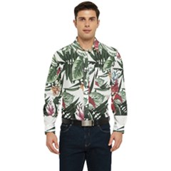 Tropical T- Shirt Tropical Handsome Sprout T- Shirt Men s Long Sleeve Pocket Shirt 