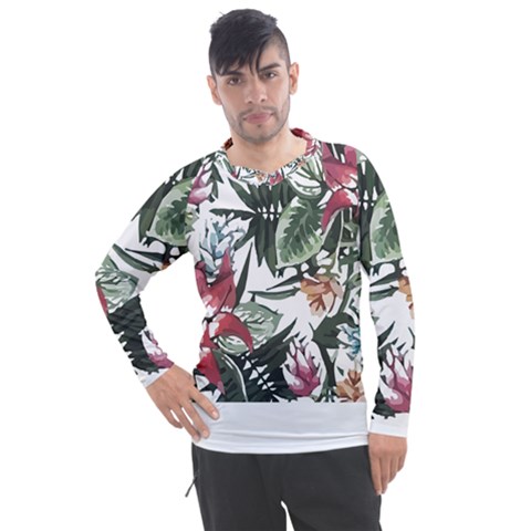 Tropical T- Shirt Tropical Handsome Sprout T- Shirt Men s Pique Long Sleeve Tee by maxcute