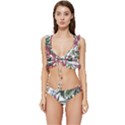 Tropical T- Shirt Tropical Handsome Sprout T- Shirt Low Cut Ruffle Edge Bikini Set View1