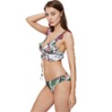 Tropical T- Shirt Tropical Handsome Sprout T- Shirt Low Cut Ruffle Edge Bikini Set View2