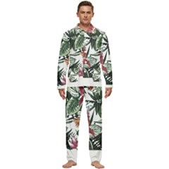 Tropical T- Shirt Tropical Handsome Sprout T- Shirt Men s Long Sleeve Velvet Pocket Pajamas Set by maxcute