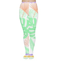 Tropical T- Shirt Tropical Leaves T- Shirt Tights by maxcute