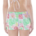 Tropical T- Shirt Tropical Leaves T- Shirt Boyleg Bikini Wrap Bottoms View2